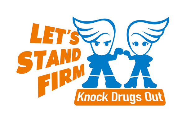 Anti-drug logo and slogan