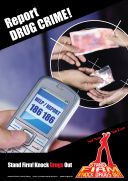 Anti-drug poster "Report drug crime!"